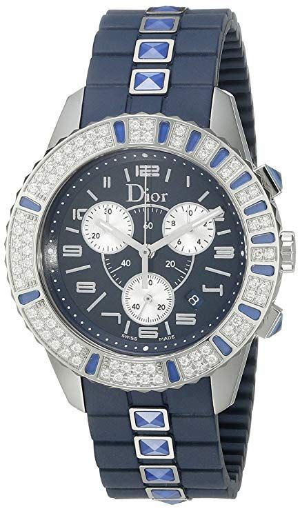 christian dior blue crystal watch|christian dior watches for men.